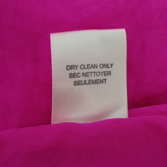 Rebecca Taylor Womens 8 Solid Pink Pleated Keyhole Front Sleeveless Sheath Dress - Picture 12 of 14